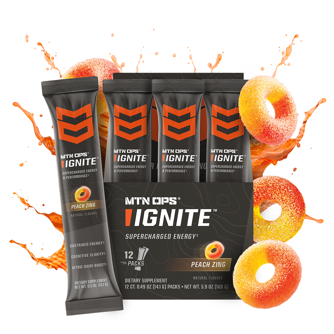 IGNITE - Peach Zing - Trail Pack - Box - 12