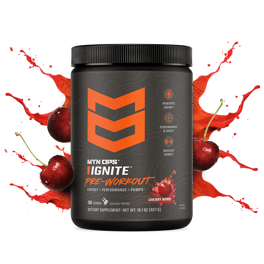 IGNITE PRE-WORKOUT - Blue Raspberry / Tub - 30 Servings