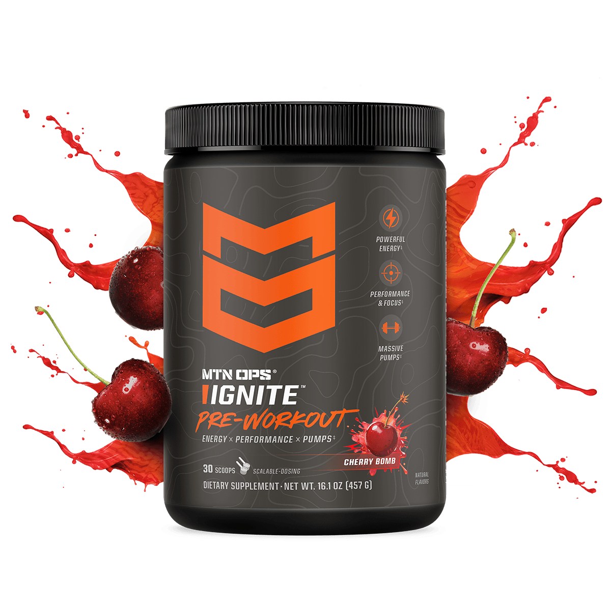 IGNITE PRE-WORKOUT - Cherry Bomb / Tub - 30 Servings