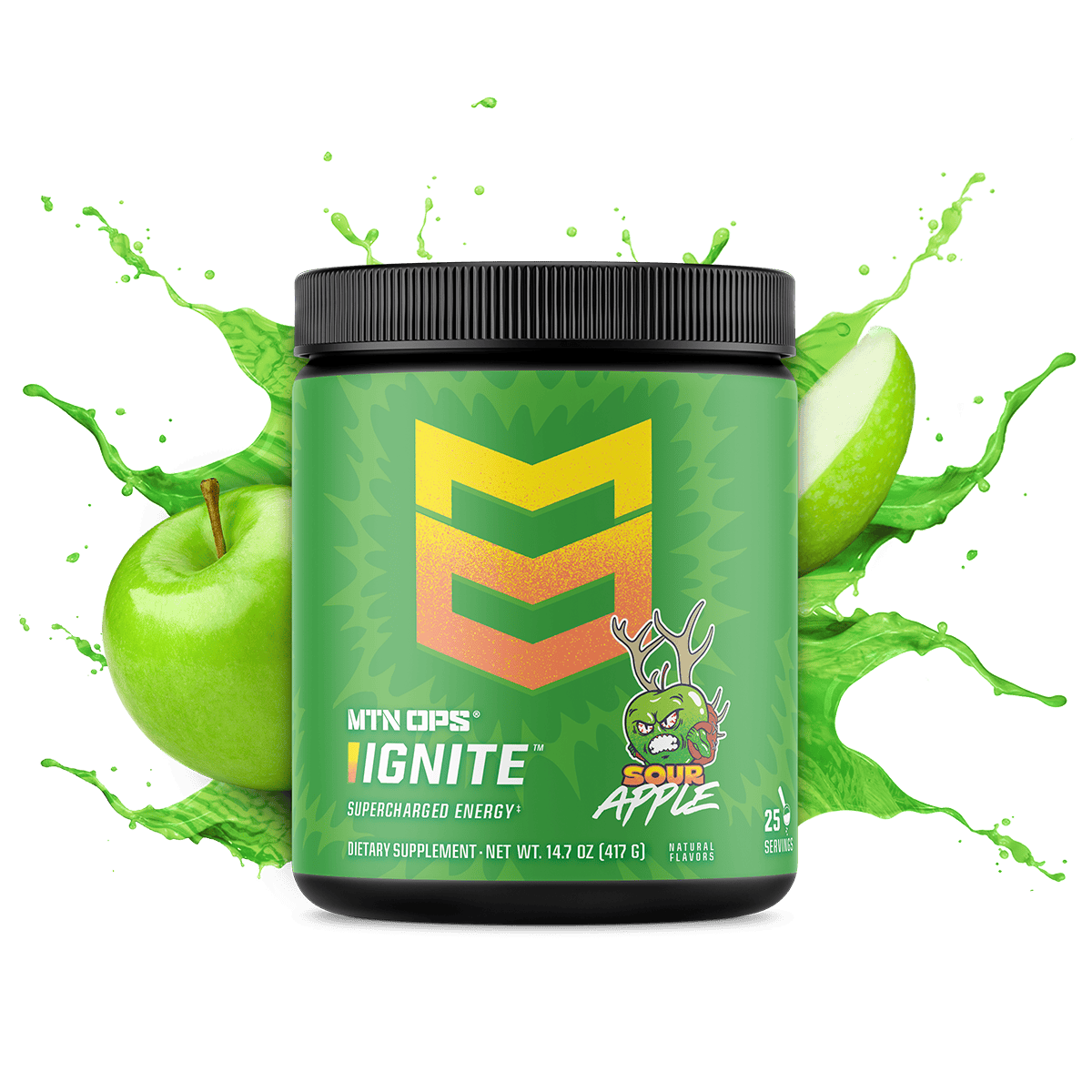 IGNITE - Sour Apple / Tub - 25 Servings