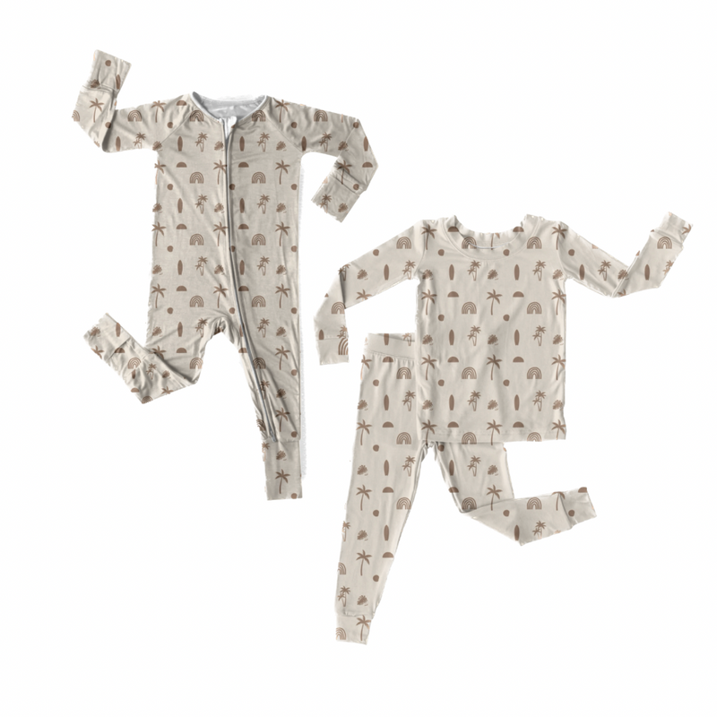 Load image into Gallery viewer, Beachy Dreams Bamboo Romper/ 2 Piece Set
