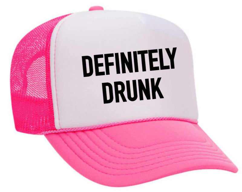 Load image into Gallery viewer, Definitely Drunk Trucker Hat
