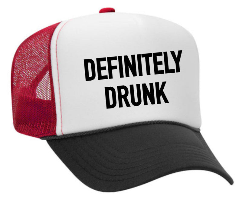 Load image into Gallery viewer, Definitely Drunk Trucker Hat
