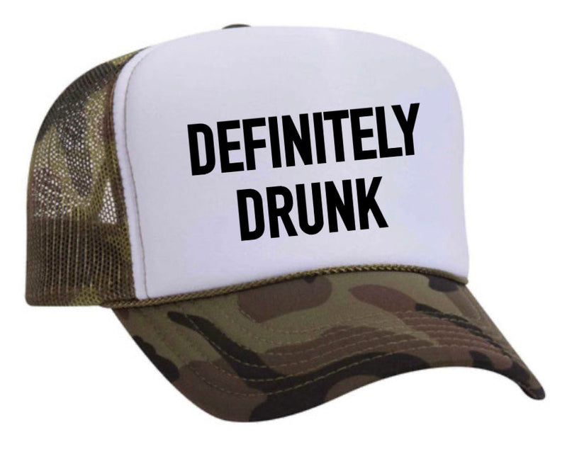 Load image into Gallery viewer, Definitely Drunk Trucker Hat
