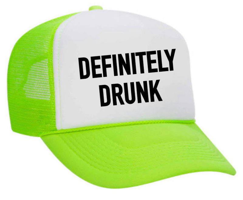 Load image into Gallery viewer, Definitely Drunk Trucker Hat
