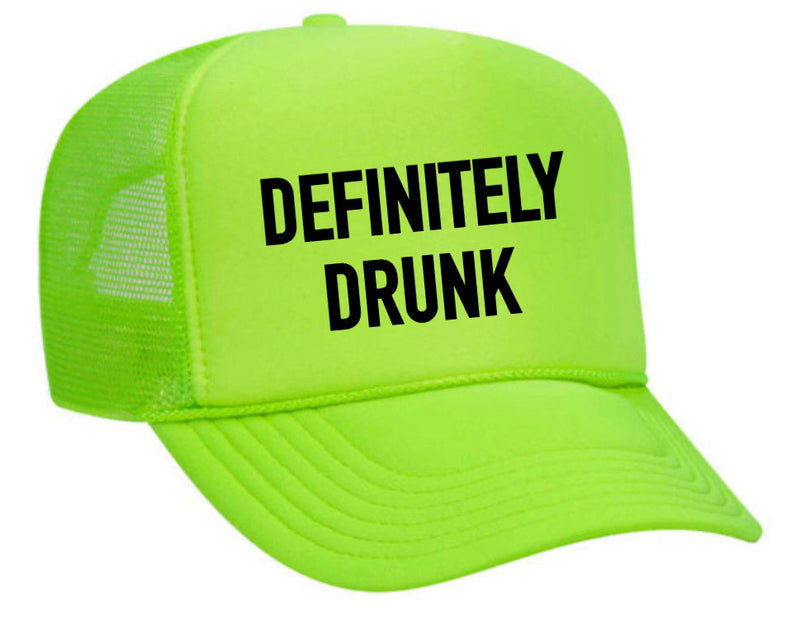 Load image into Gallery viewer, Definitely Drunk Trucker Hat
