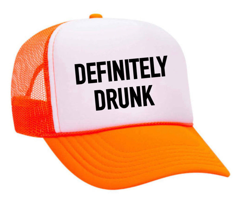Load image into Gallery viewer, Definitely Drunk Trucker Hat
