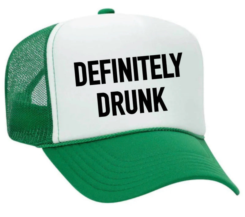 Load image into Gallery viewer, Definitely Drunk Trucker Hat
