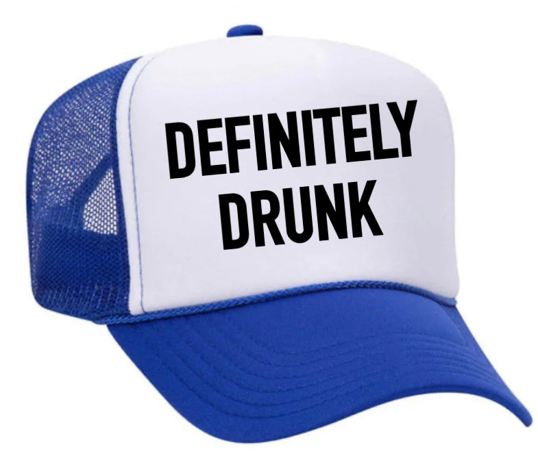 Load image into Gallery viewer, Definitely Drunk Trucker Hat
