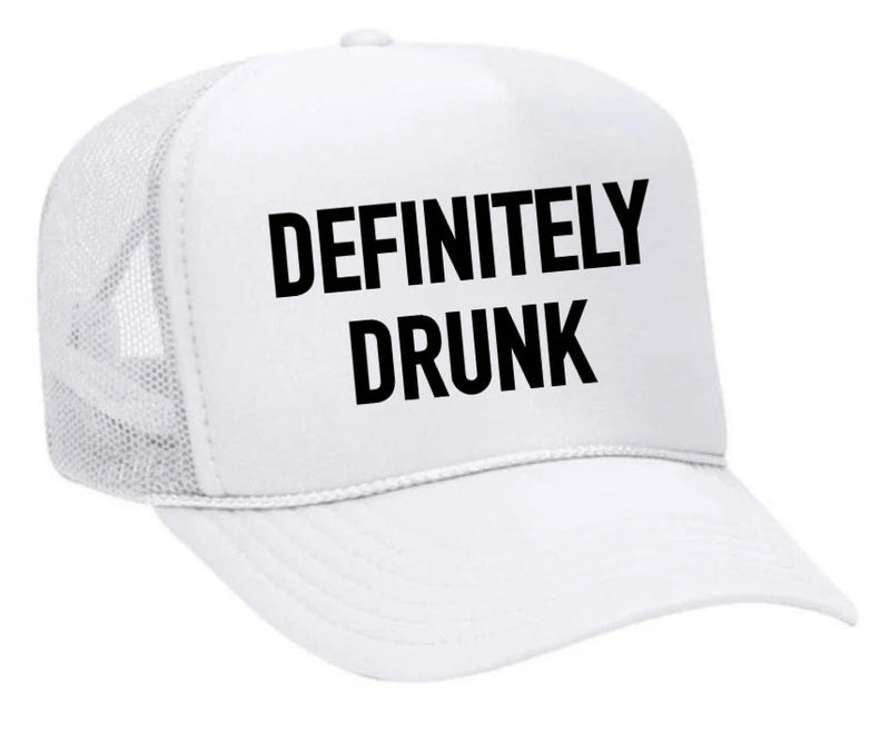 Load image into Gallery viewer, Definitely Drunk Trucker Hat
