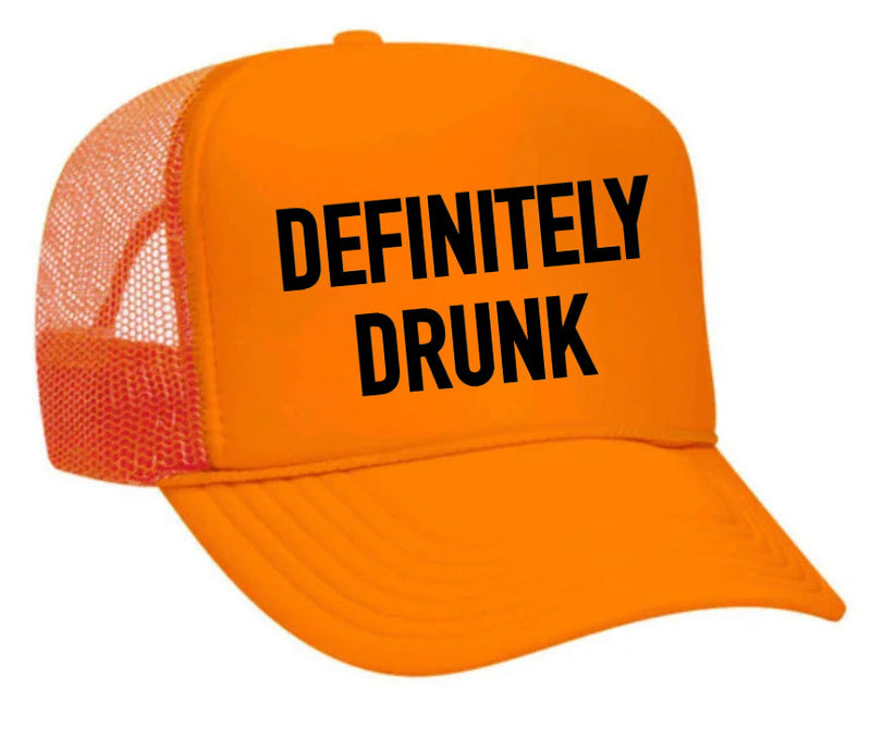 Load image into Gallery viewer, Definitely Drunk Trucker Hat
