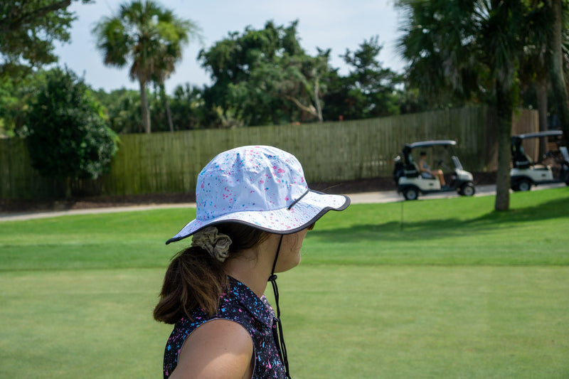 Load image into Gallery viewer, White Paint Bucket Hat
