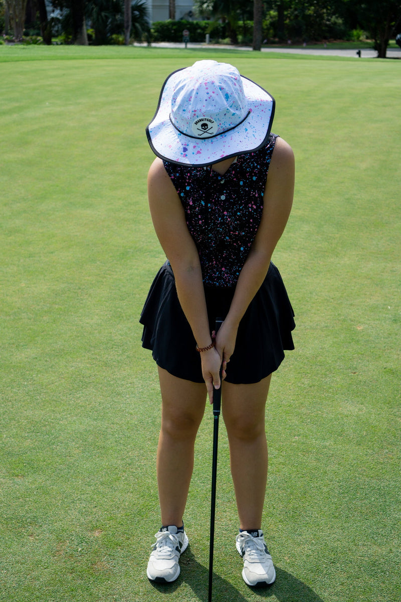 Load image into Gallery viewer, White Paint Bucket Hat

