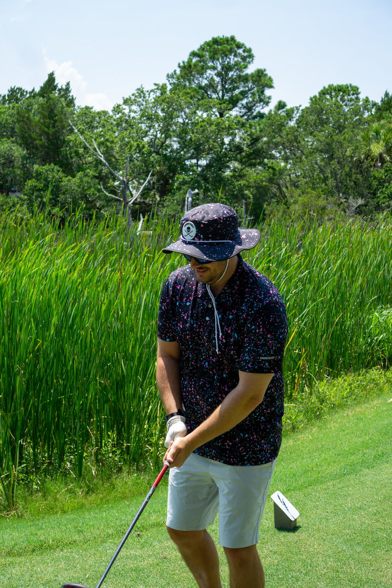 Load image into Gallery viewer, Black Paint Bucket Hat
