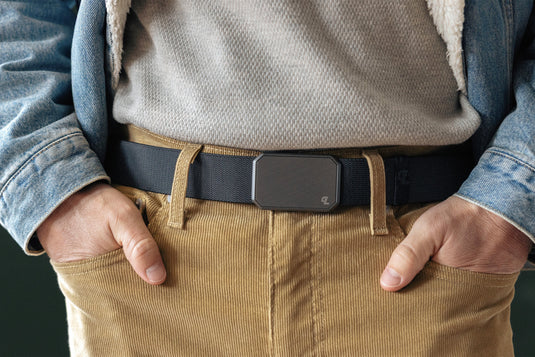 Groove Belt Gun Metal/Black