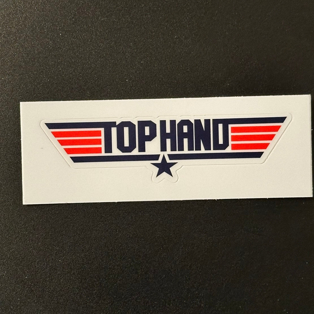 Top Hand Sticker .5x3.5