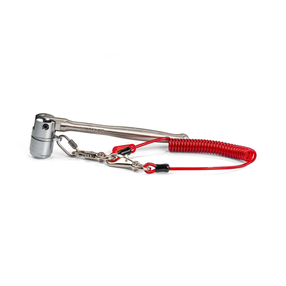 Stainless Steel Scaffold Key 7/16 (21mm) with Coil Tether Single-Action