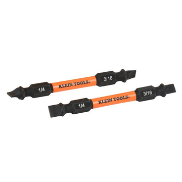 Klein 32493HD Replacement ProFlex Slotted Screwdriver Bits for Multi-Bit Drivers (2 Pack)