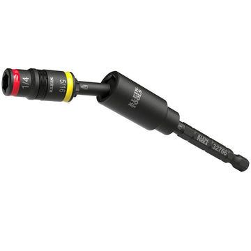 Klein 32982 Impact Flip Socket with Swivel Adapter, 1/4 in. and 5/16 in. Hex (3 Piece)