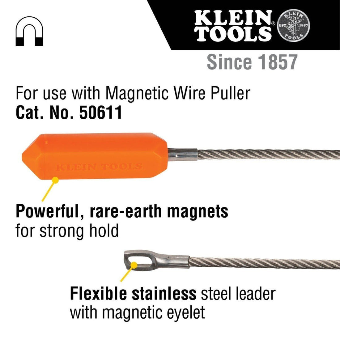 Klein 50611ML Magnetic Wire Puller Replacement Leader