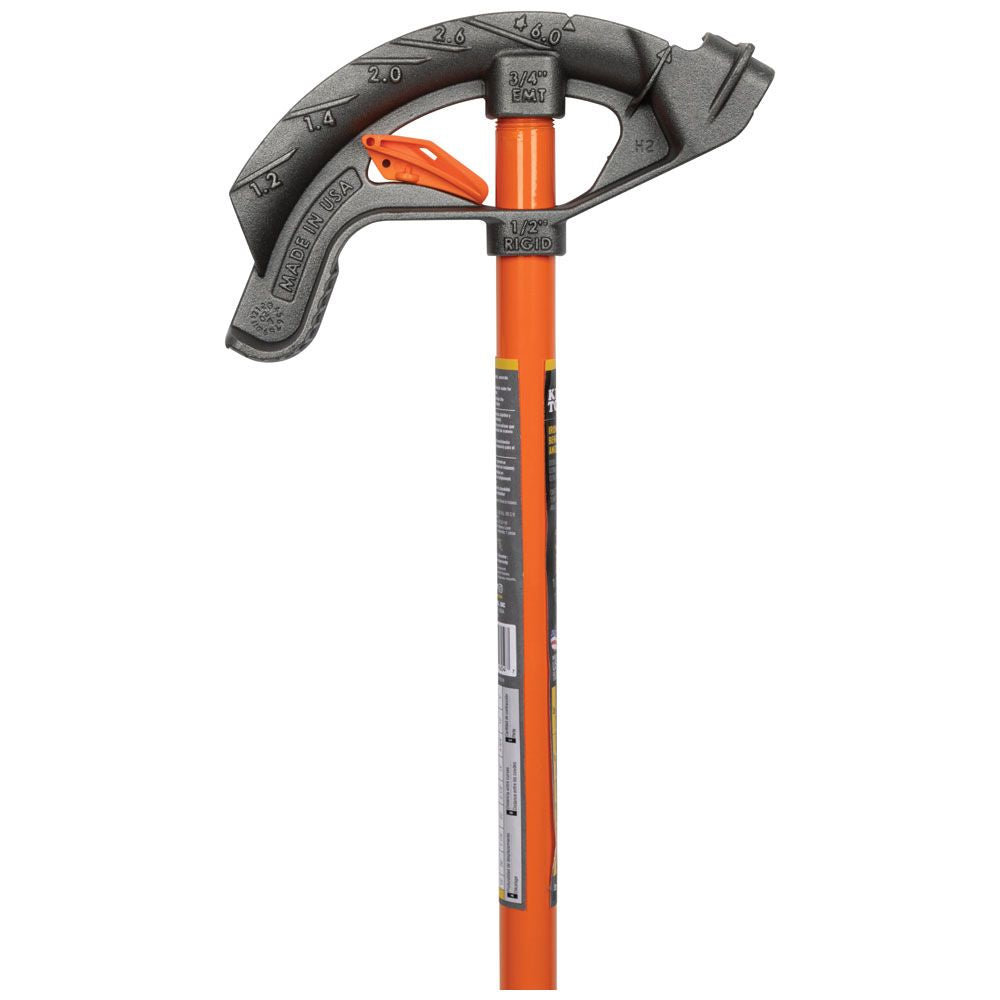Klein 51603 Iron Conduit Bender Full Assembly, 1/2" EMT with Angle Setter