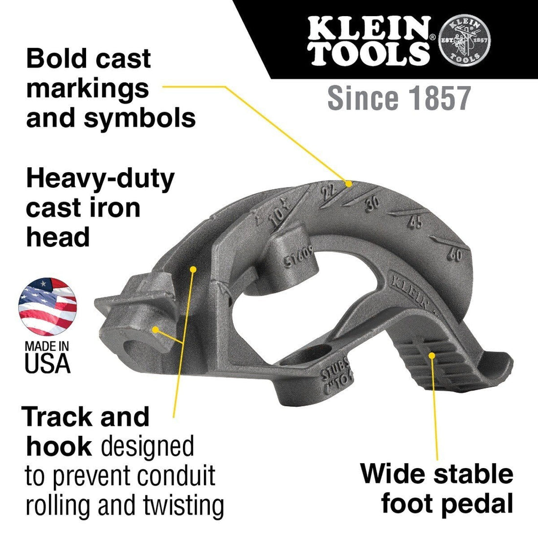 Klein 51609 3/4-Inch Iron Conduit Bender Head