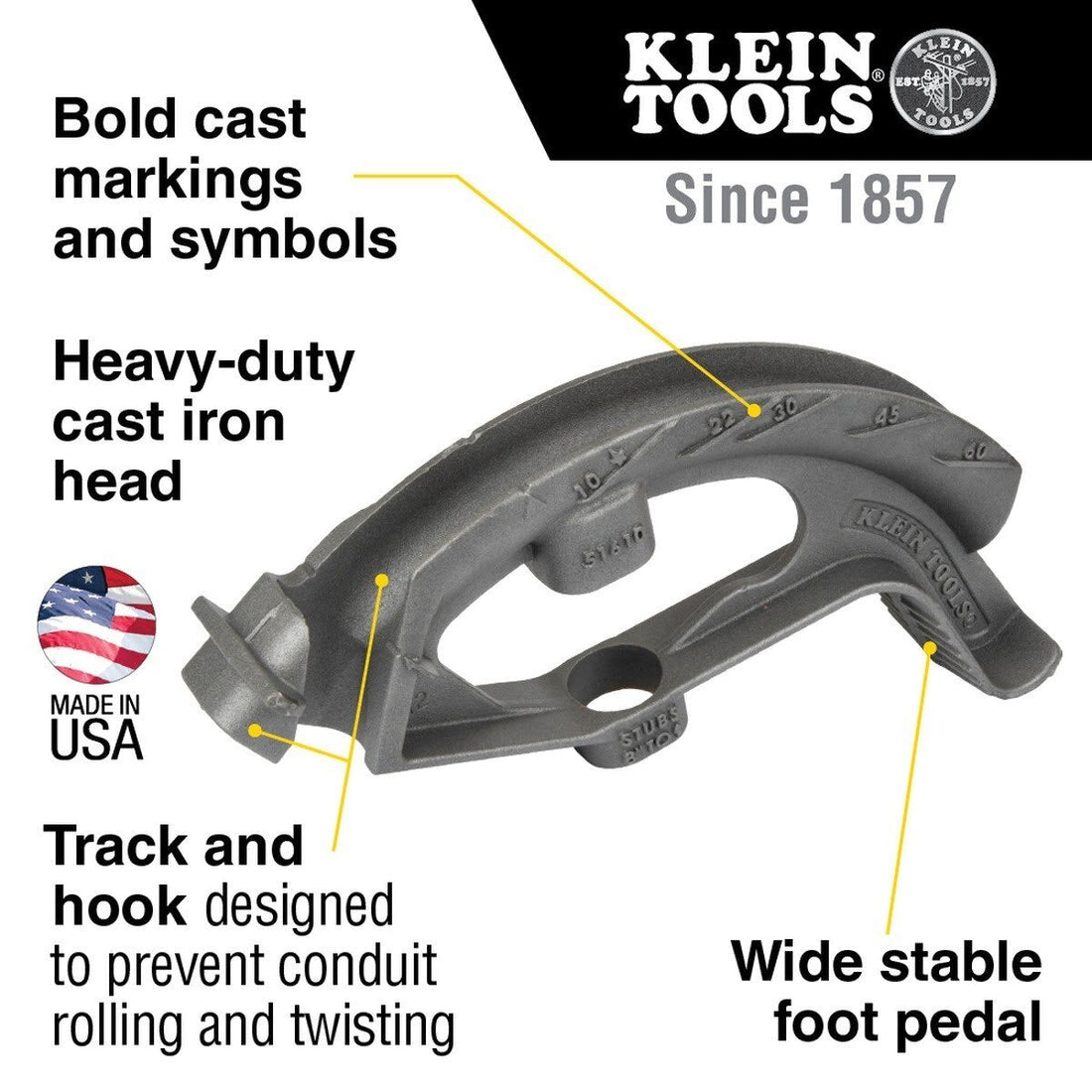 Klein 51610 1-Inch Iron Conduit Bender Head