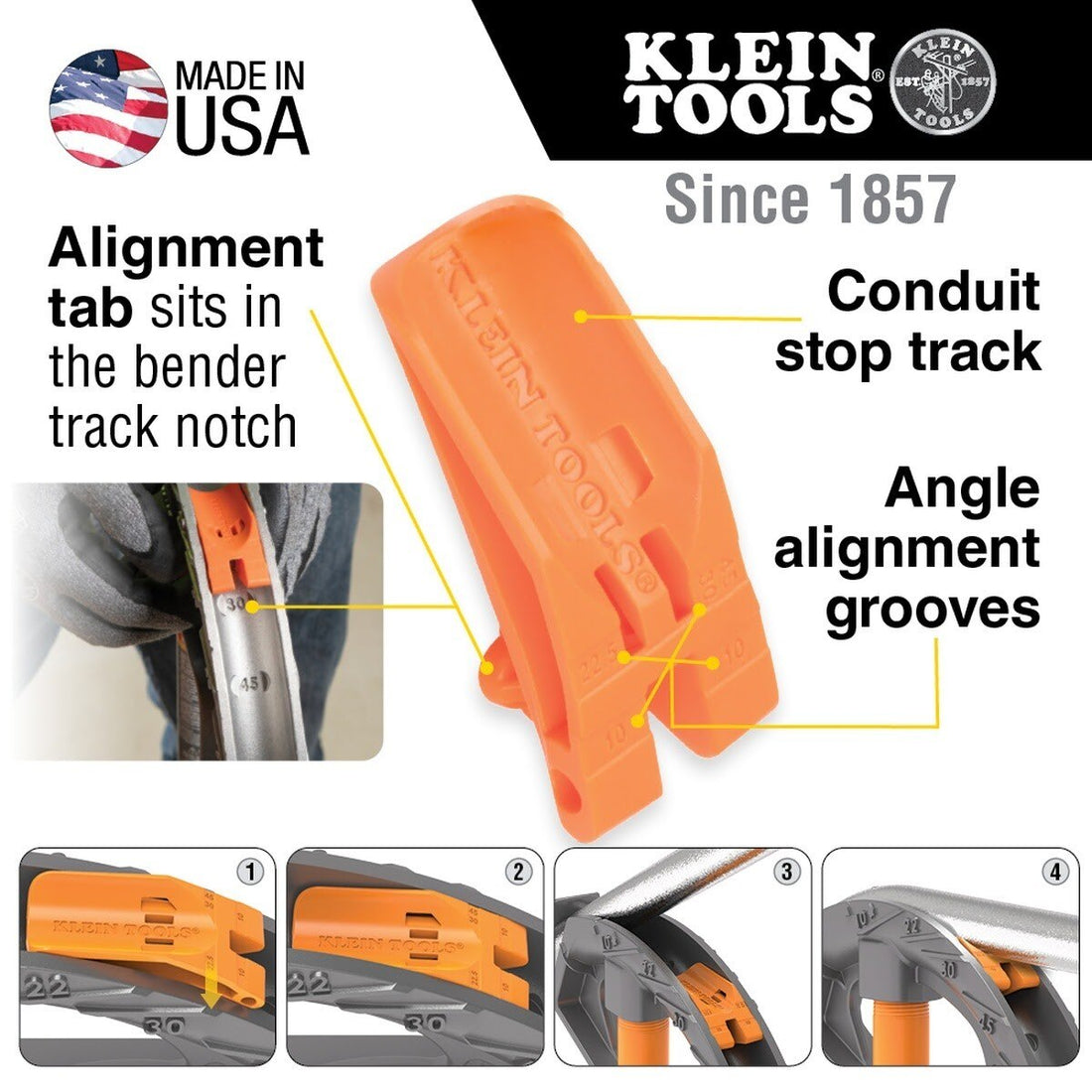 Klein 51611 1/2-Inch Angle Setter for Conduit Benders