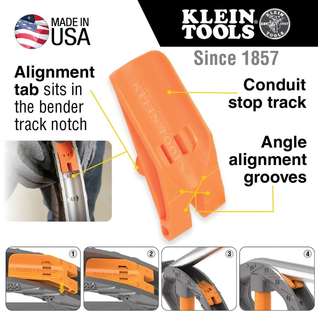 Klein 51612 3/4-Inch Angle Setter for Conduit Benders