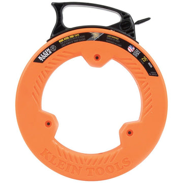 Klein 56335 Wide Steel Fish Tape, 1/4-Inch x 25-Foot