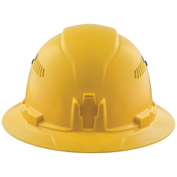 Klein 60262 Hard Hat, Vented Full Brim, Class C Type 1, Yellow