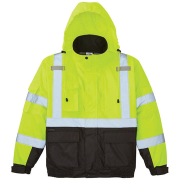Klein 60380 High-Visibility Winter Bomber Jacket, X-Large