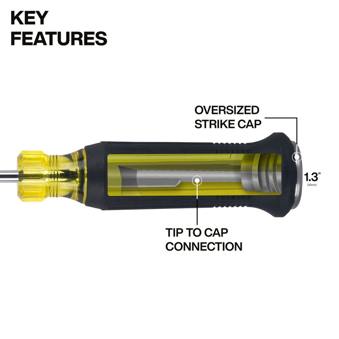 Klein 6504DD Scratch Awl Demolition Driver
