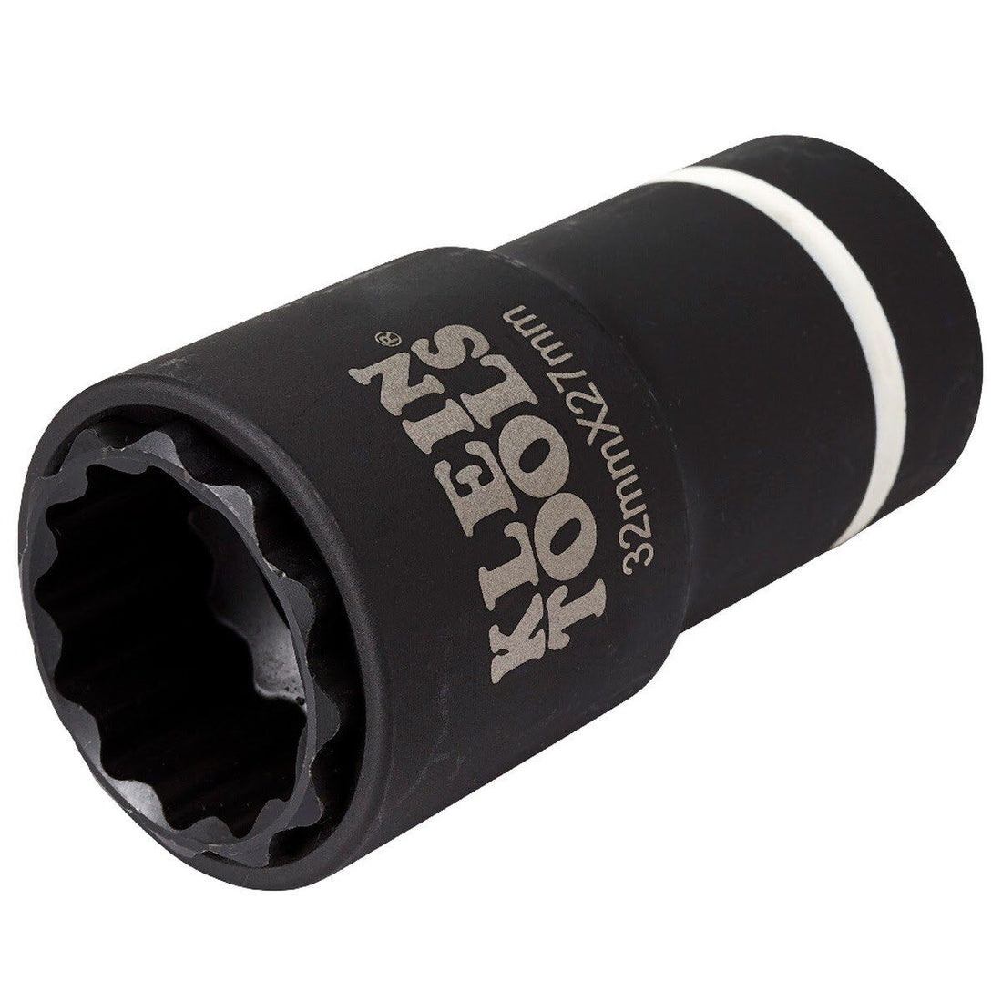 Klein 66054E 2-in-1 Metric Impact Socket, 12-Point, 32 x 27 mm