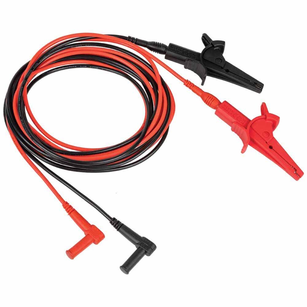 Klein 69367 Heavy-Duty Alligator Clip Test Leads, 10'