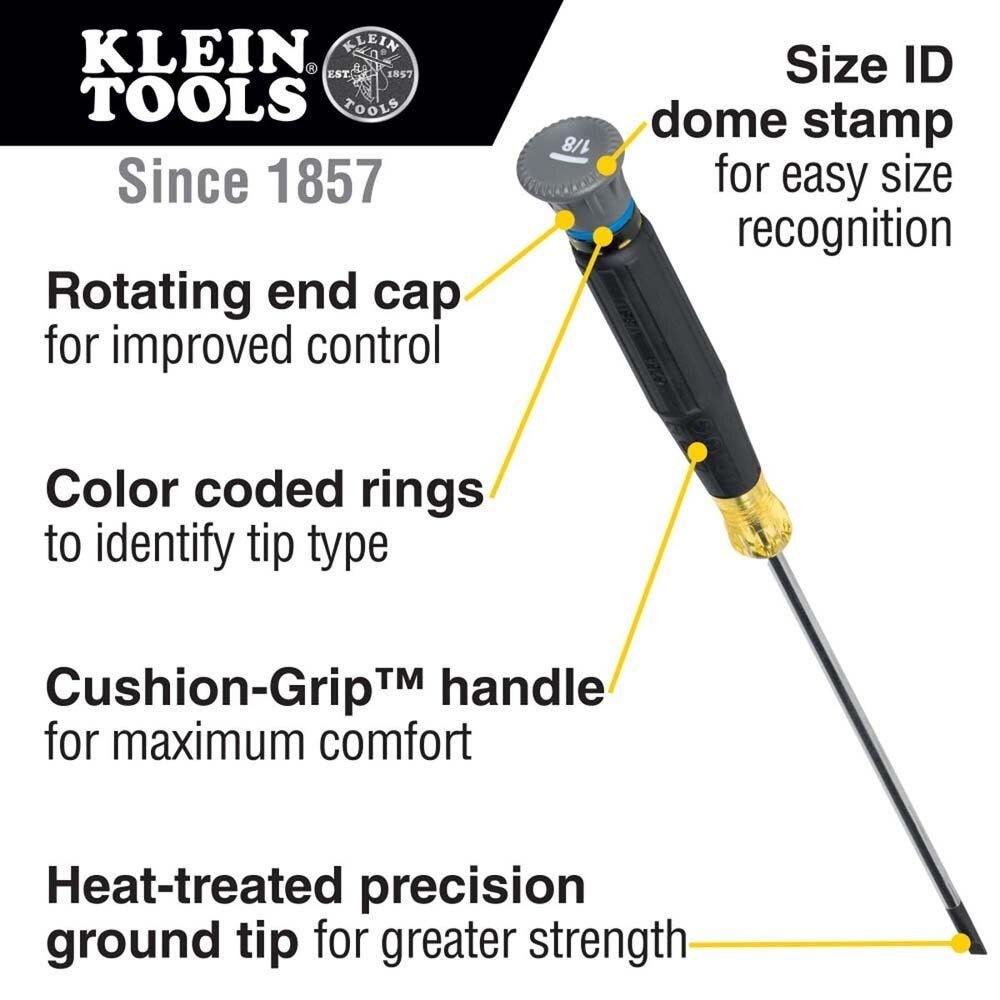 Klein 85820 Color-Coded Screwdriver Set, 20-Piece