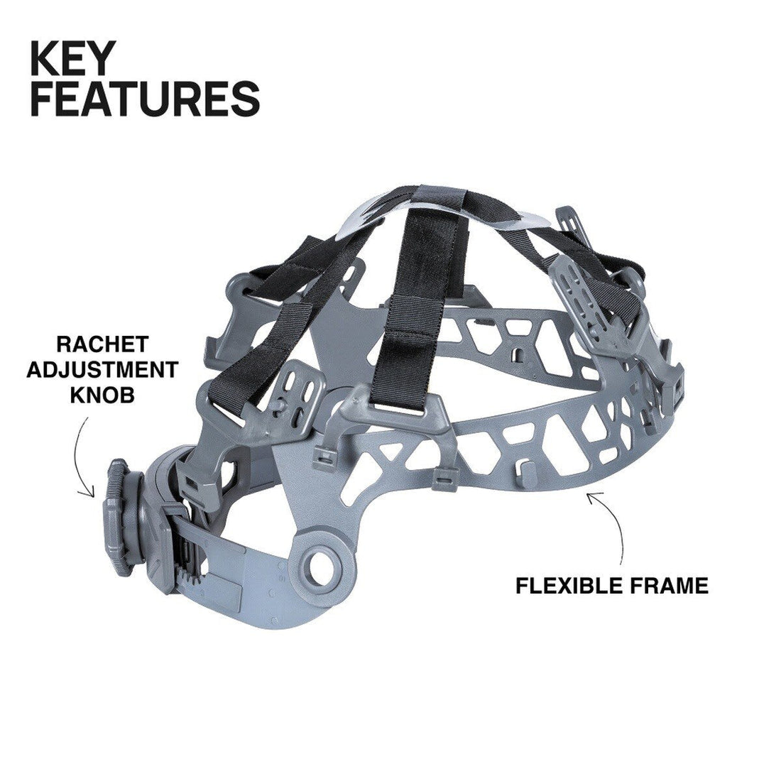 Klein CLMBRSPN Safety Helmet Suspension Replacement with 6-Point Ratchet Adjustment (1 Each)