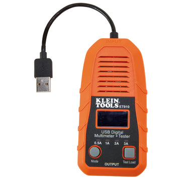 Klein ET910 USB Digital Meter & Tester, USB-A (Type A)