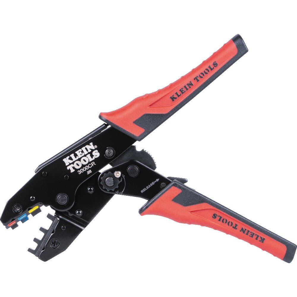 Klein 3000CRKIT Ratcheting Crimper Set, 10-22 AWG Terminals