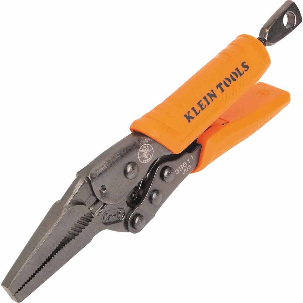 Klein 38611 Long Nose Locking Pliers, 6"