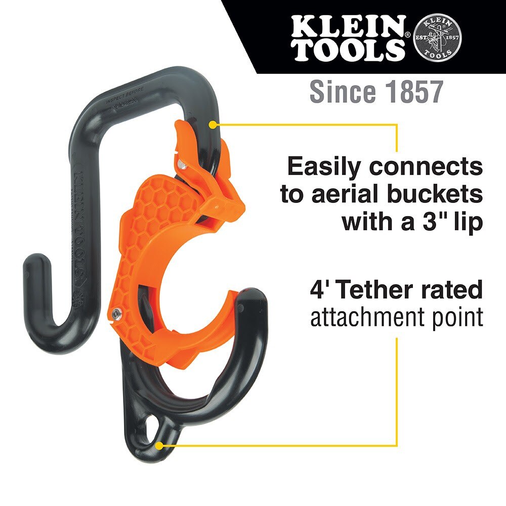 Klein 5144LG3 3-Inch Gated Bucket Hook