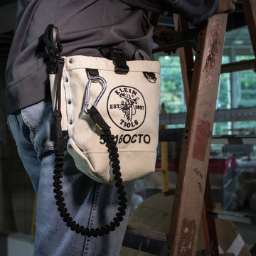 Klein 5416OCTO Tool Bag, Bull-Pin and Bolt Pouch, Loop Connect, 5 x 5 x 9-Inch