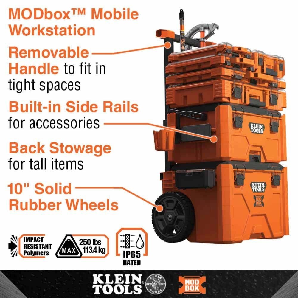 Klein 54810MB MODbox Replacement Bins, Short, 4-Pack