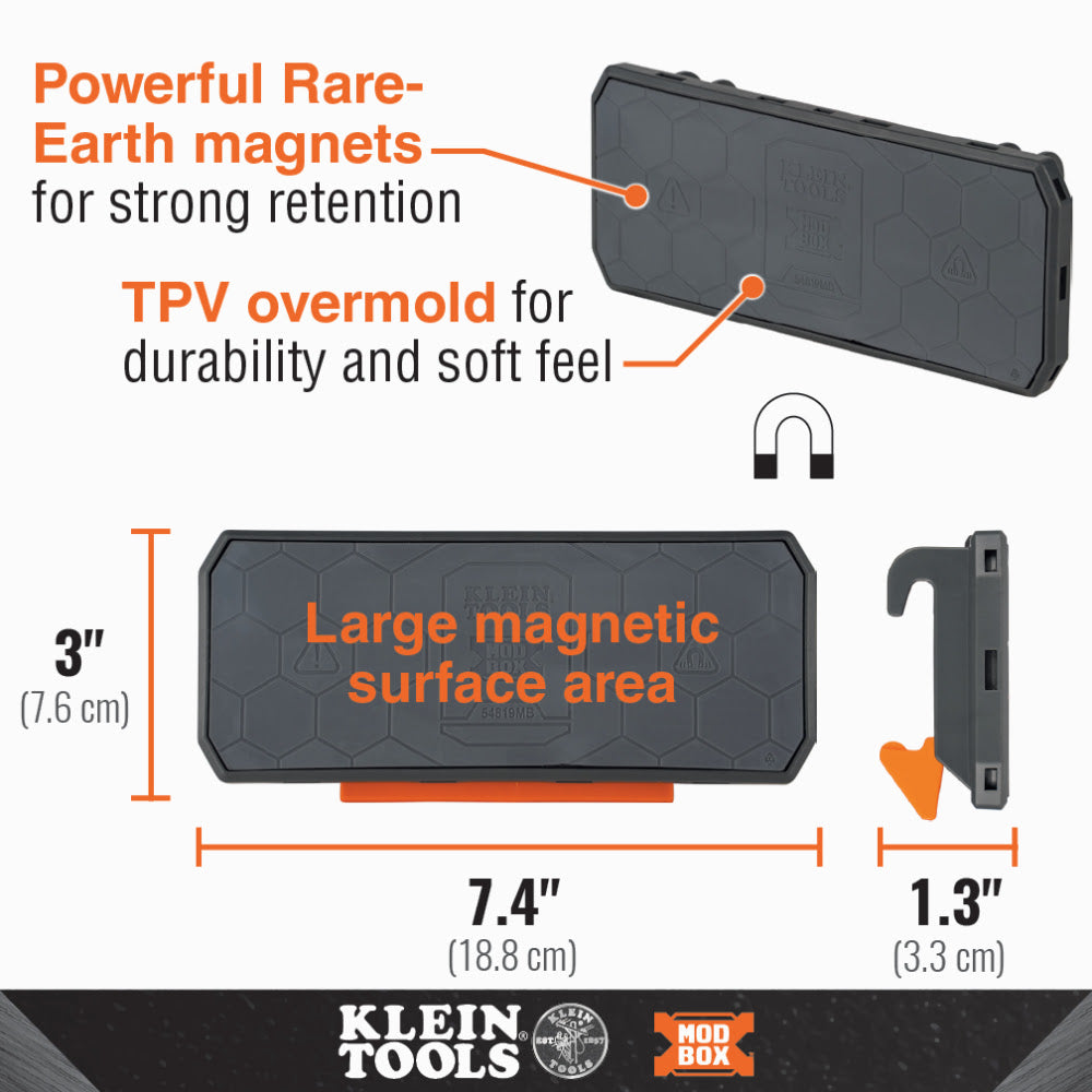 Klein 54819MB MODbox Magnetic Strip Rail Attachment