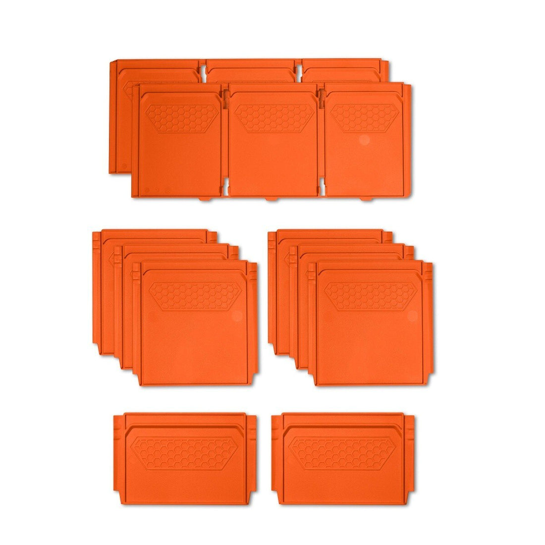 Klein Tools 54922MBR MODbox Replacement Divider Set for 54822MB Two Drawer Toolbox, Plastic, Orange (10 Pack)