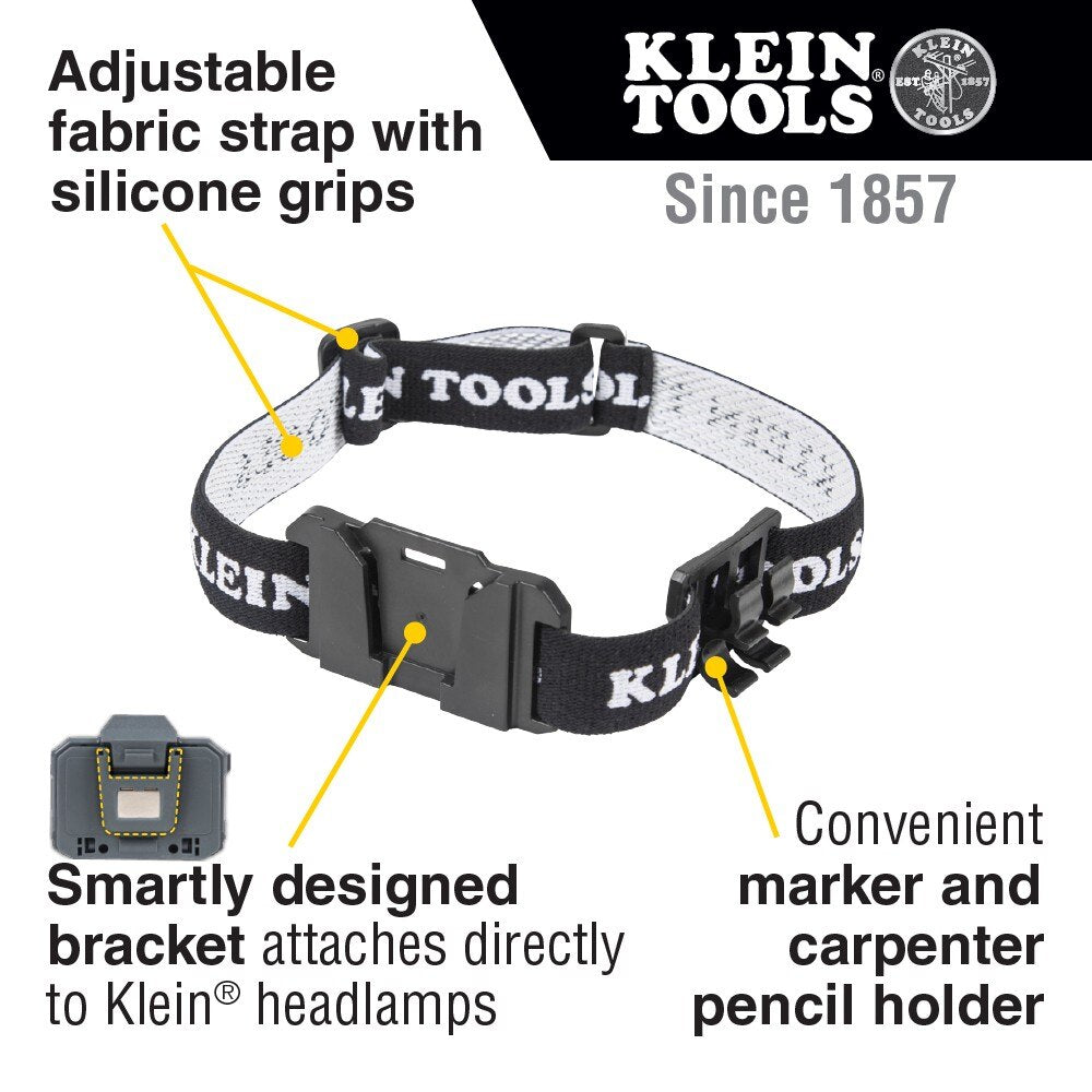 Klein 56060 Headlamp Bracket with Fabric Strap