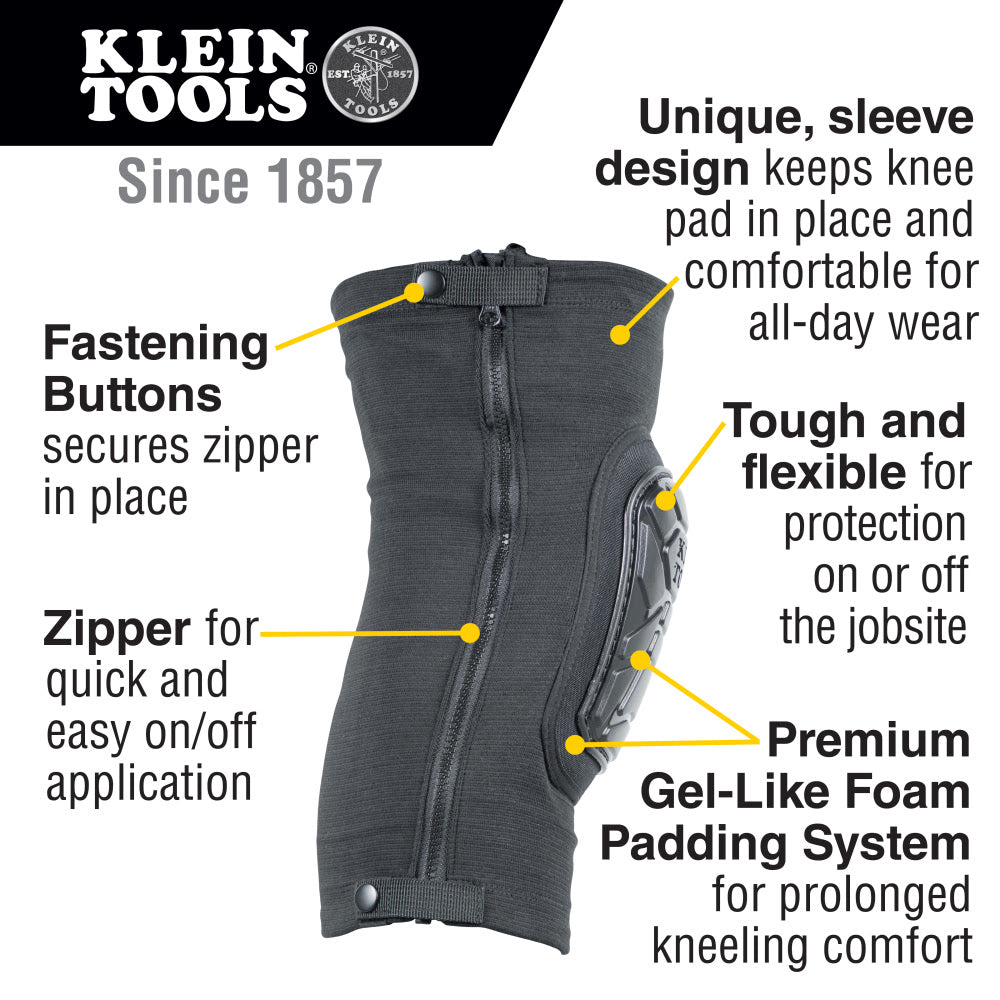 Klein 60628 Tough-Flex Knee Pad Sleeve S/M