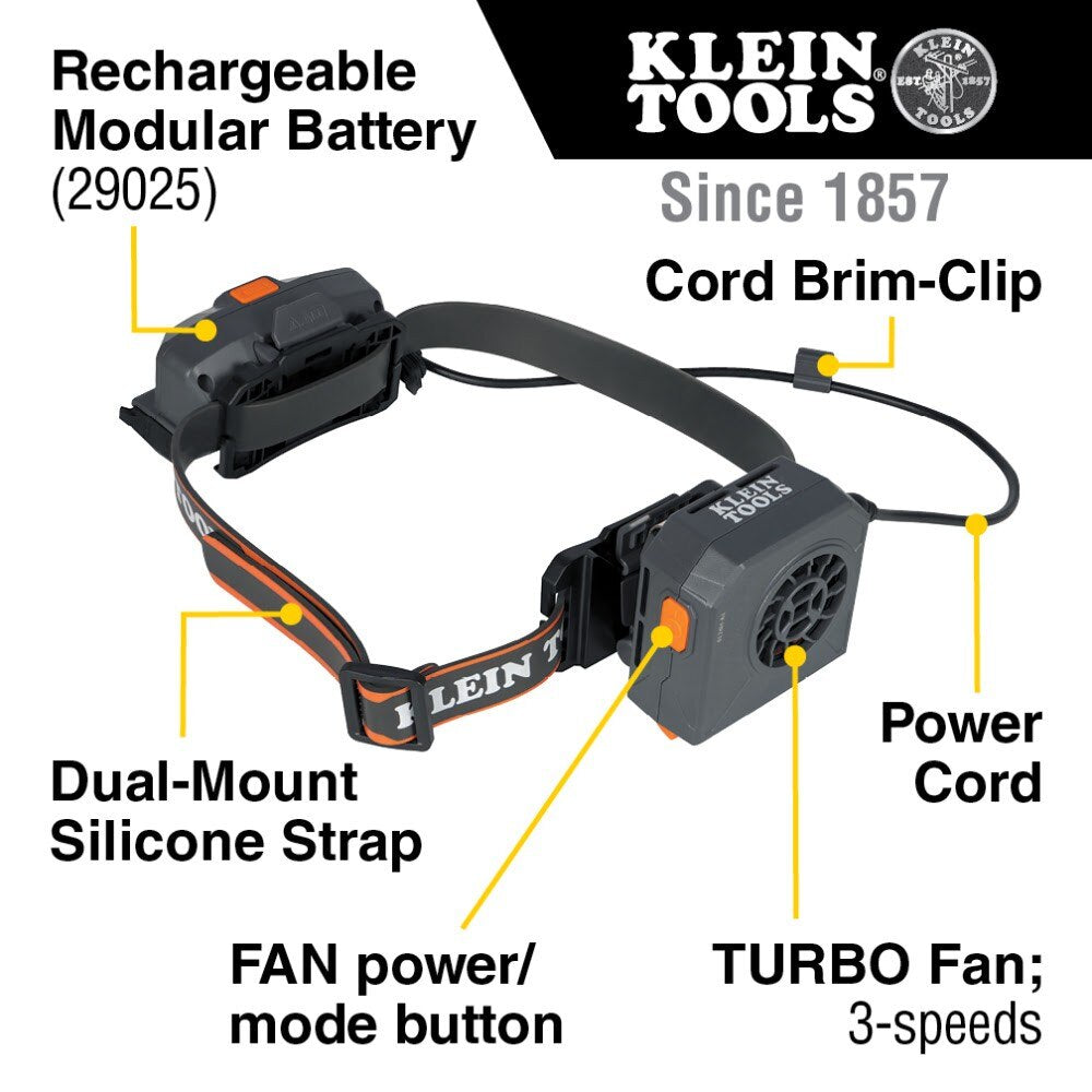 Klein 60822 Hard Hat Turbo Fan, Replacement