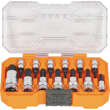 Klein 65213TX Knurled TORX Bit Socket Set, 13-Piece