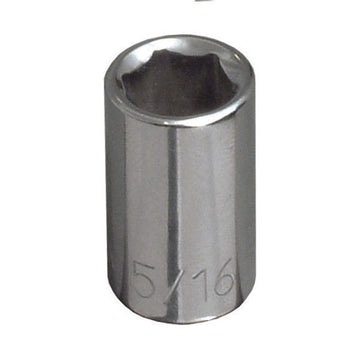 Klein Tools 65608 1/2" Standard 6-Point Socket, 1/4" Drive